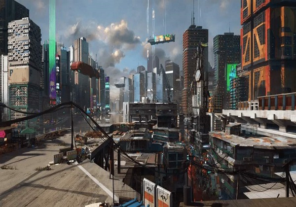 赛博朋克2077游戏内大场景截图