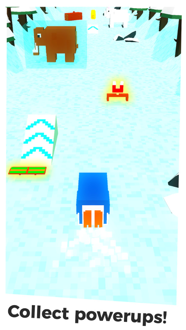方块小企鹅像素风格游戏画面